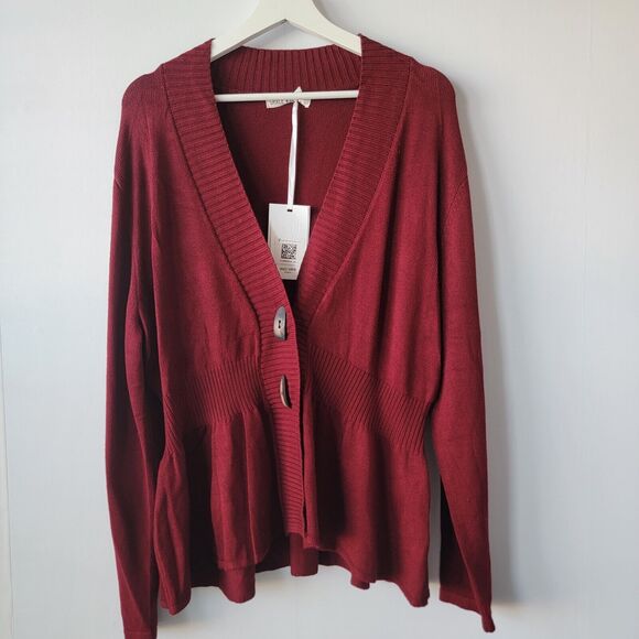 Grace Karin Sweaters - grace karin womens cardigan size 2XL long sleeve  peplum Button Down